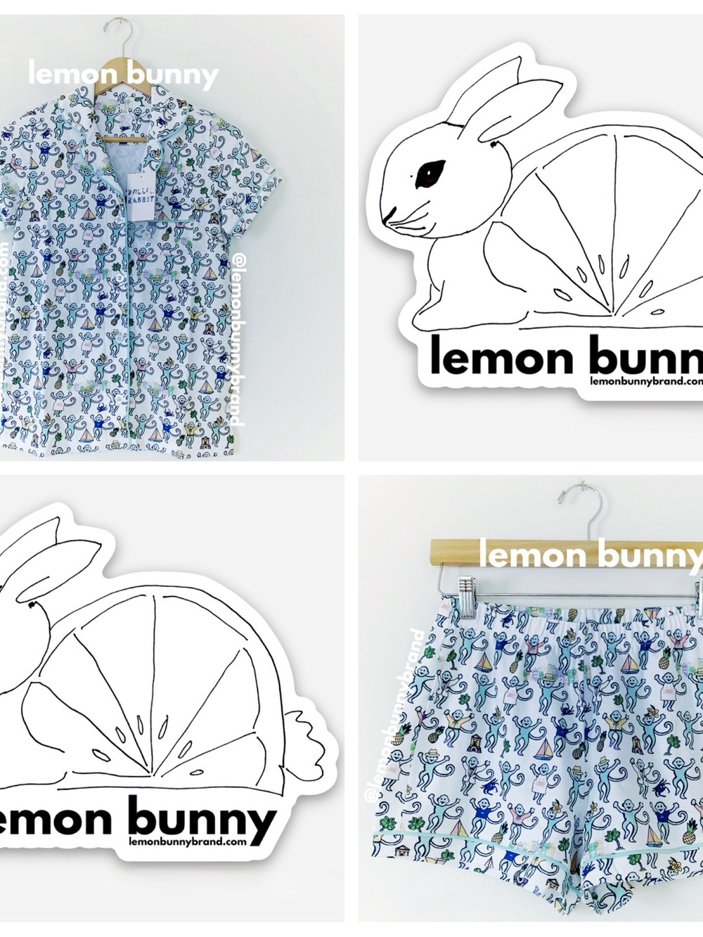 Roller Rabbit Charleston Monkey Polo Pajamas in White Monkey Size XS New NWT